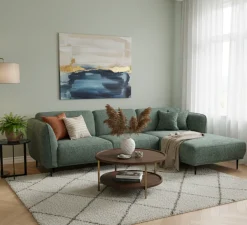 Ecksofa Kelmis Grün