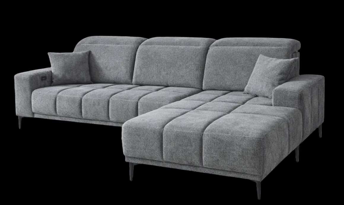 Ecksofa Livorno Grau