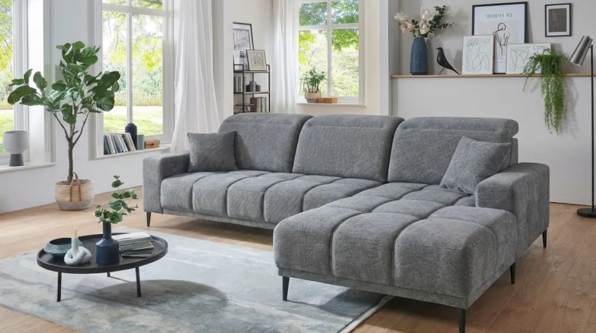 Ecksofa Livorno Grau