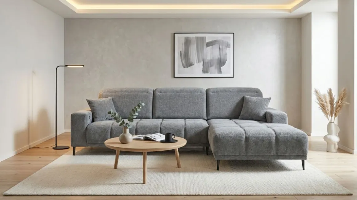 Ecksofa Livorno Grau