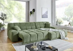 Ecksofa London Grün