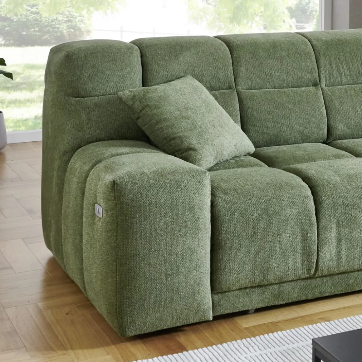 Ecksofa London Grün