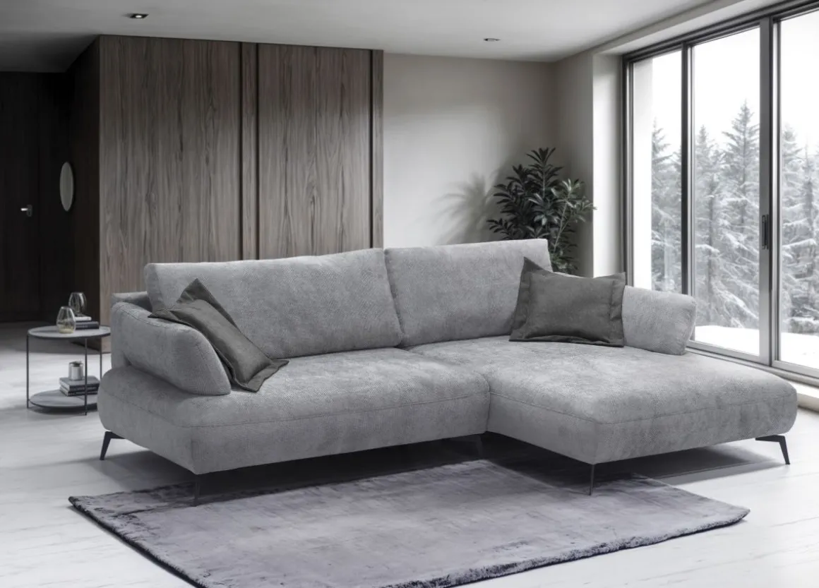 Ecksofa Madison Hellgrau