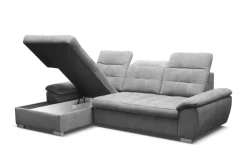 Ecksofa Maike mit Schlaffunktion Grau