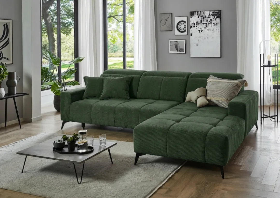Ecksofa Porto mit Funktionen