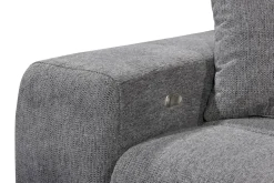 Ecksofa Sydney Anthrazit mit Stauraum und Funktionen