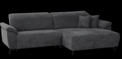 Ecksofa Trani Anthrazit mit Relaxfunktion