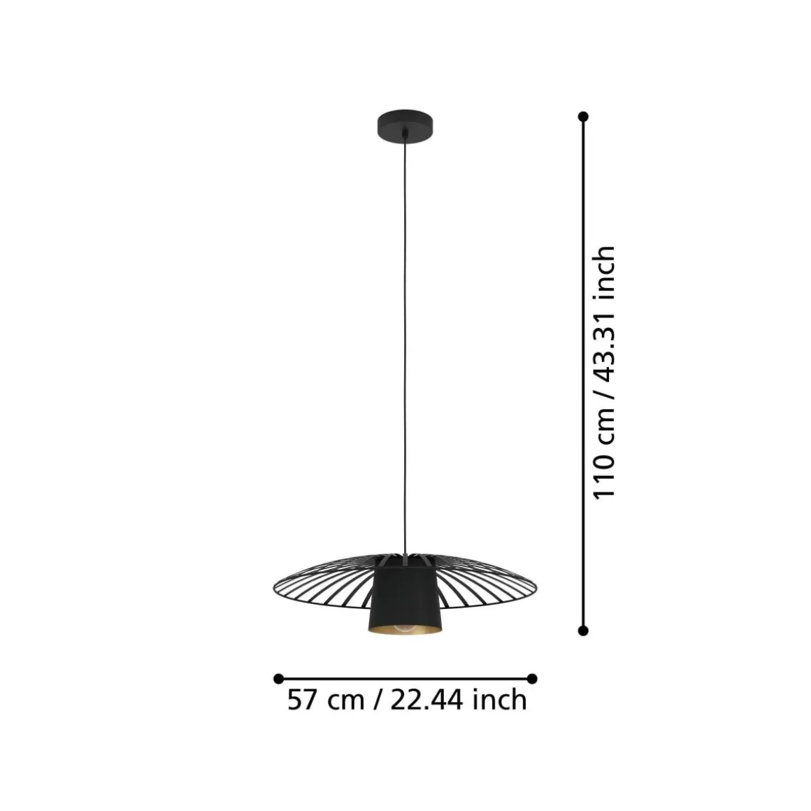 EGLO AGL Pendelleuchte Felixkirk 1flg