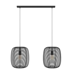EGLO AGL Pendelleuchte Rinroe 2-flg Schwarz
