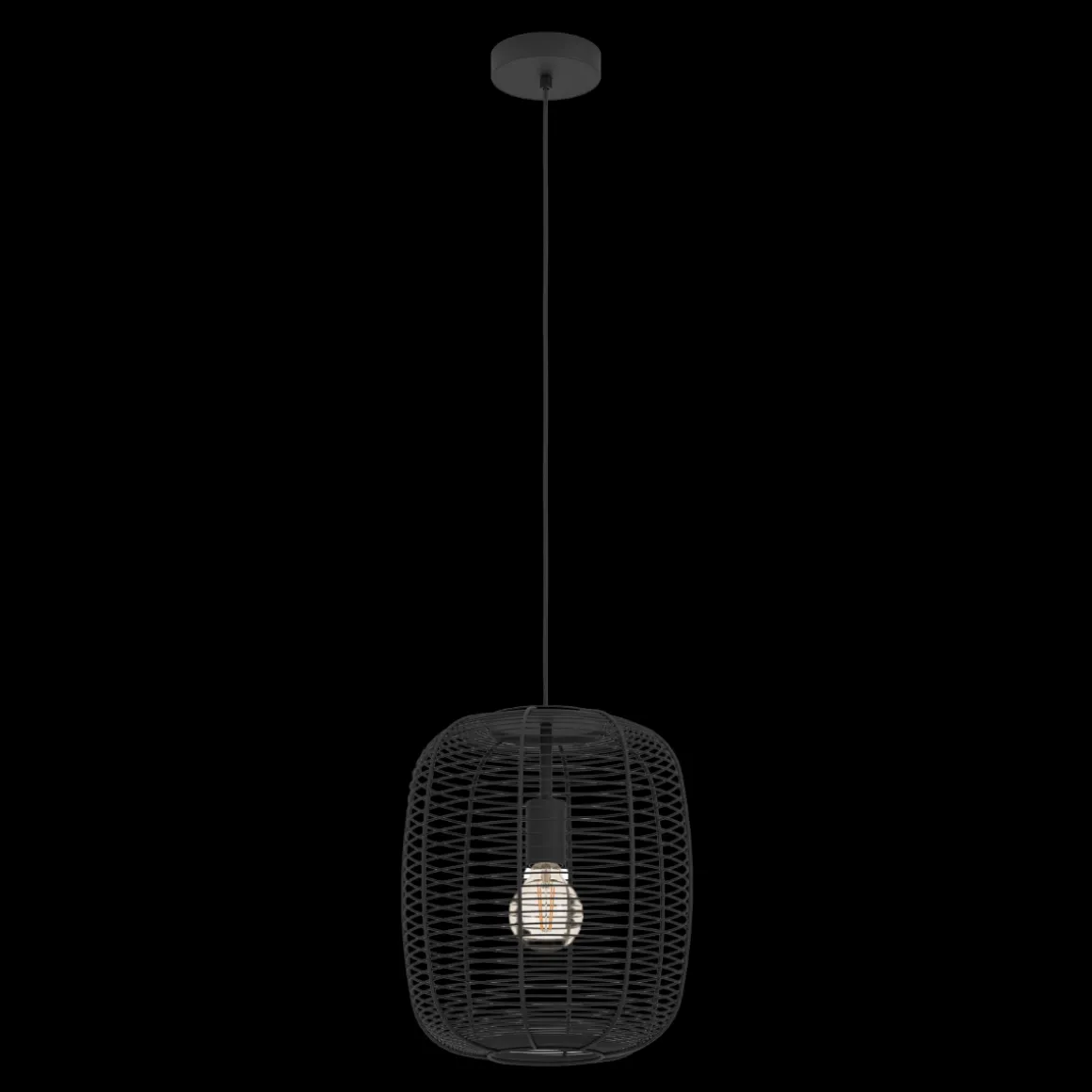 EGLO AGL Pendelleuchte Rinroe 1-flg schwarz