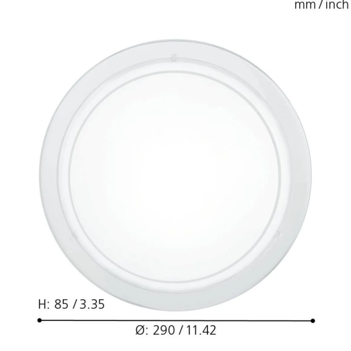 EGLO Deckenleuchte Planet 1 Weiss