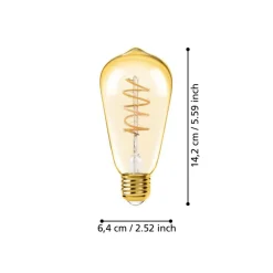 EGLO E27 LED Filament Leuchtmittel Amber