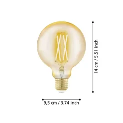 EGLO E27 LED Filament Leuchtmittel Amber