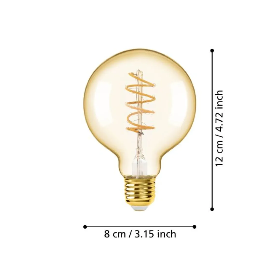 EGLO E27 LED Filament Leuchtmittel Amber