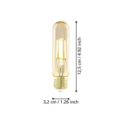 EGLO E27 LED Filament Leuchtmittel Amber warmweiß