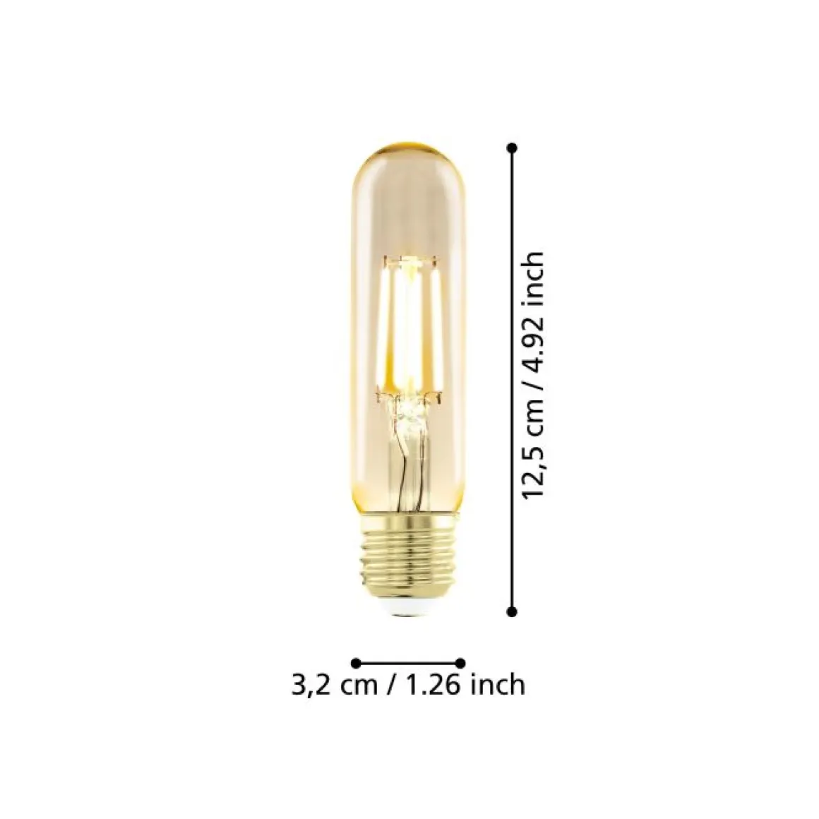 EGLO E27 LED Filament Leuchtmittel Amber warmweiß