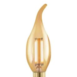 EGLO E14 LED Filament Leuchtmittel Kerzenform Amber