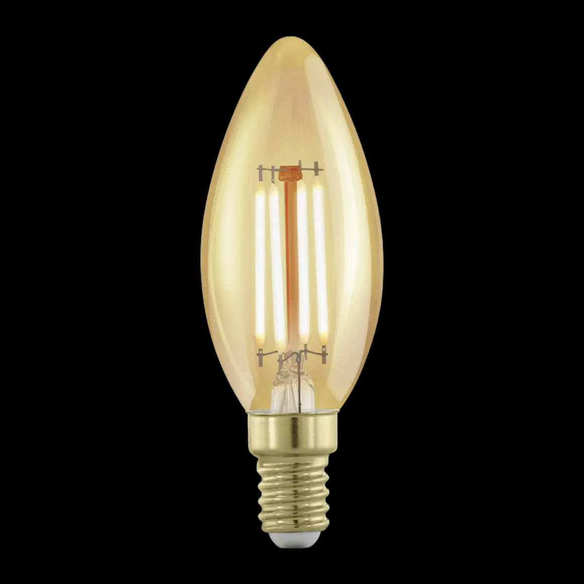 EGLO E14 LED Filament Leuchtmittel Kerzenform Amber