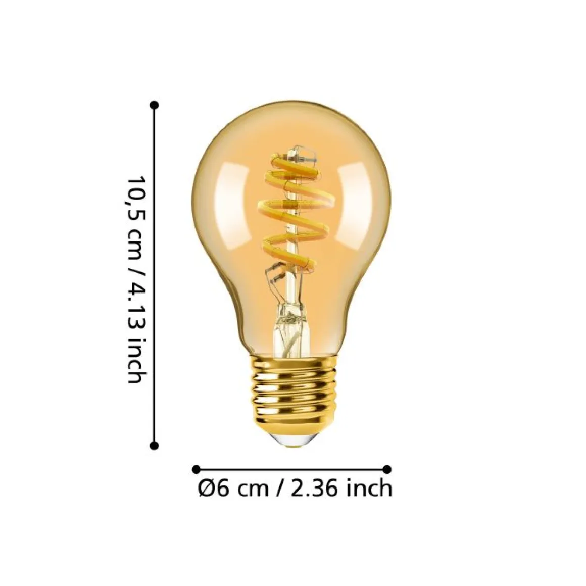 EGLO E27 LED Filament Z-Leuchtmittel Amber