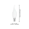EGLO E14 LED Leuchtmittel Kerzenform Opalweiß