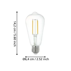 EGLO E27 smartes LED Filament Z-Leuchtmittel 2700 K