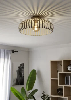 EGLO 1-flg Deckenlampe Mogano Beige