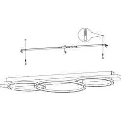 EGLO 3-flg LED Deckenleuchte Boyal