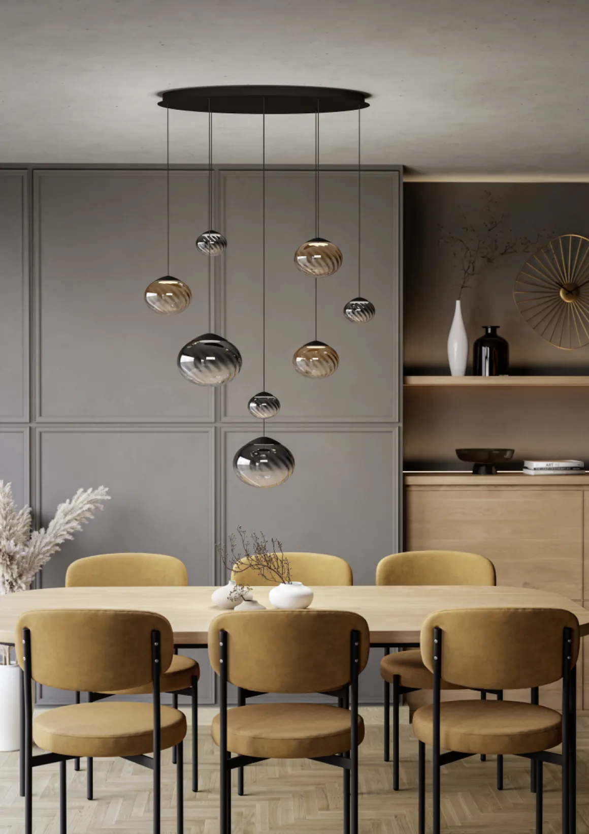 EGLO 8-flg LED Pendellampe Pantoja