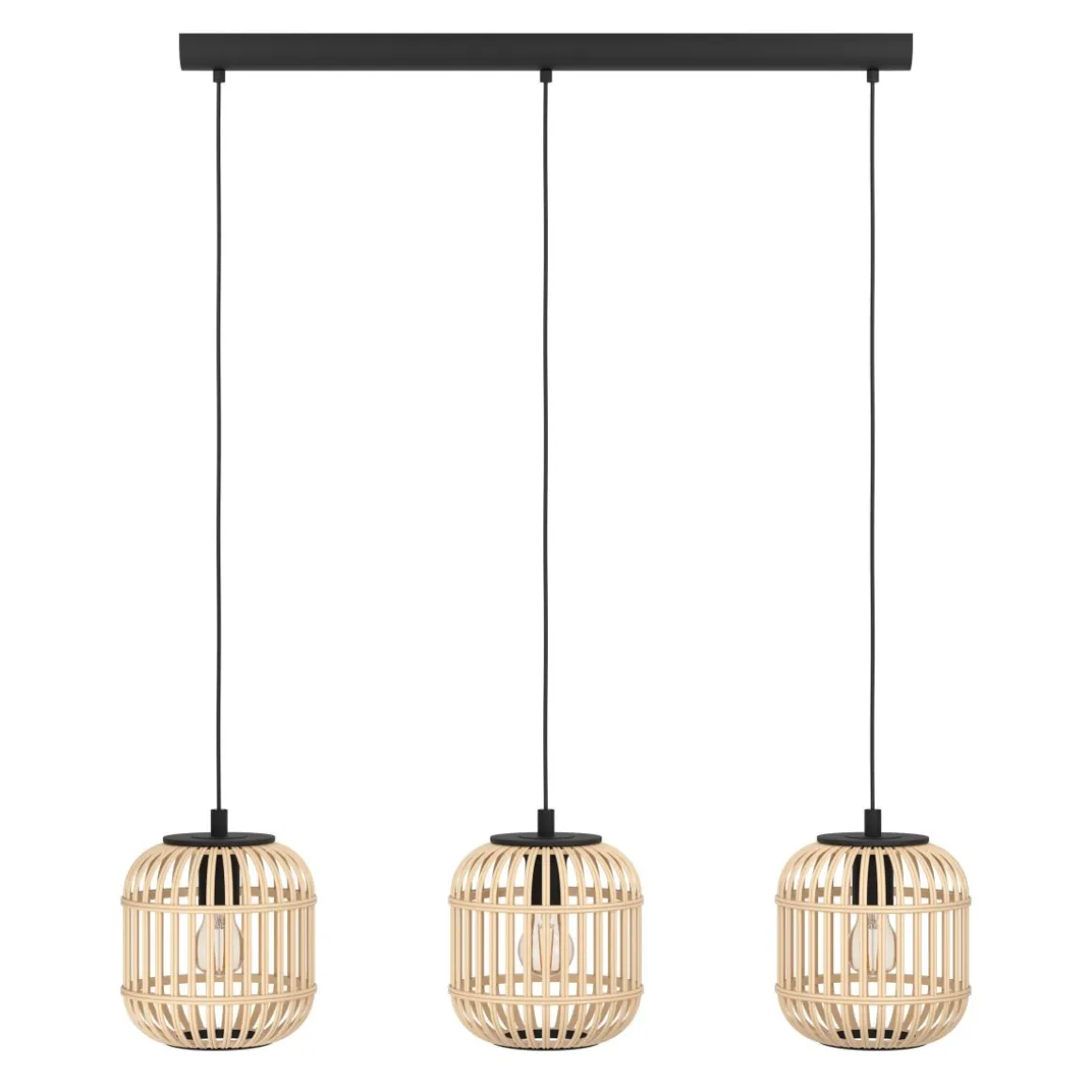 EGLO 3-flg Pendelleuchte Bordesley