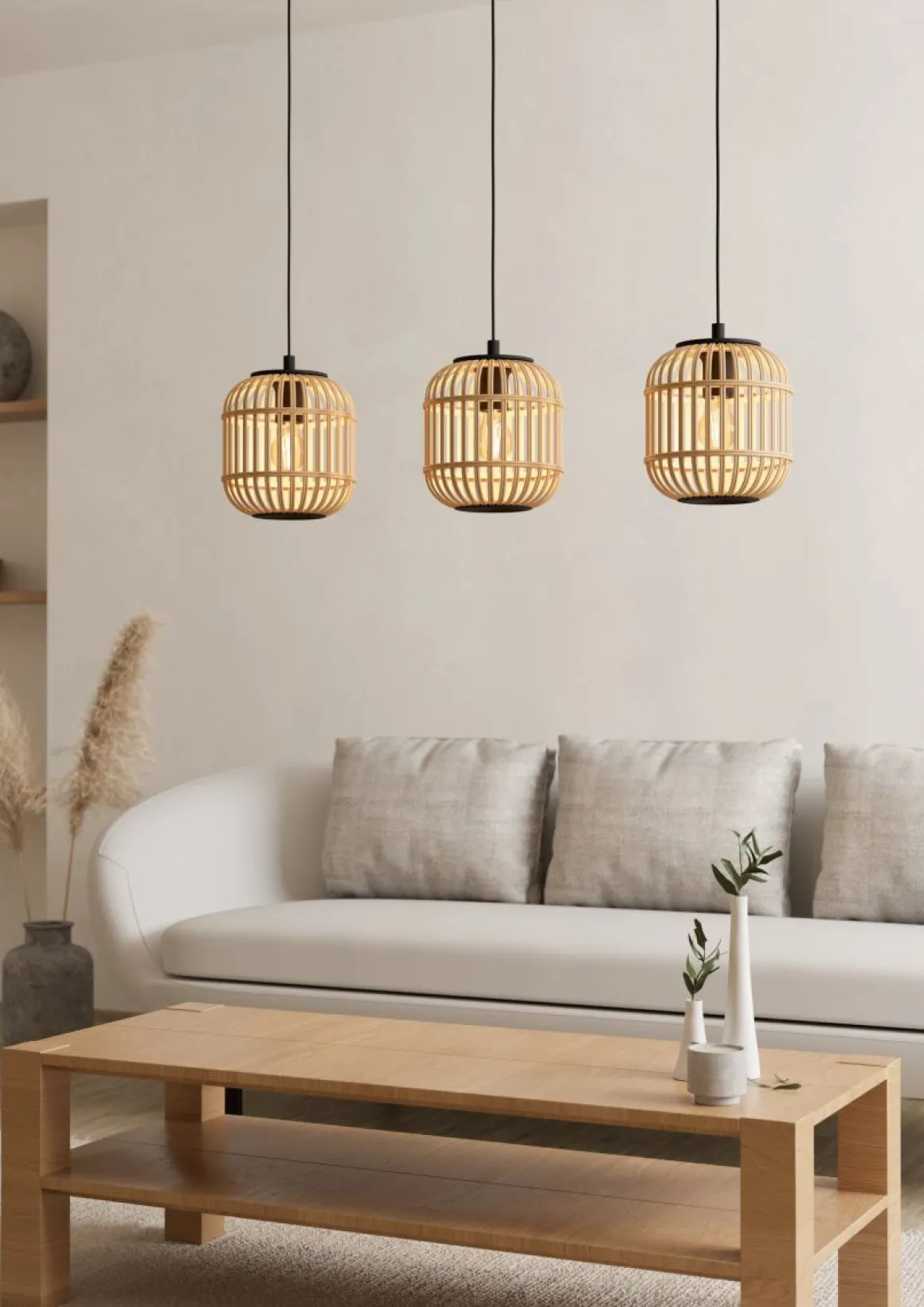 EGLO 3-flg Pendelleuchte Bordesley