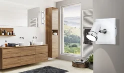 EGLO 1-flg Wandleuchte Tamara 1 Weiss Chrom