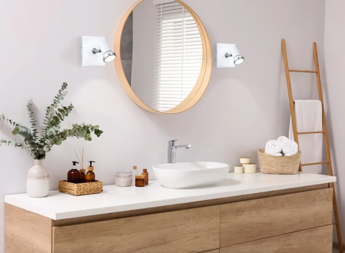 EGLO 1-flg Wandleuchte Tamara 1 Weiss Chrom