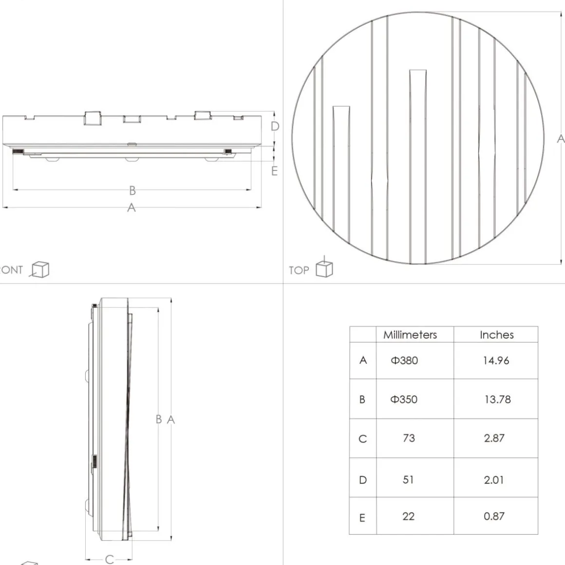 EGLO LED Deckenlampe Ferentino Ø 38 cm