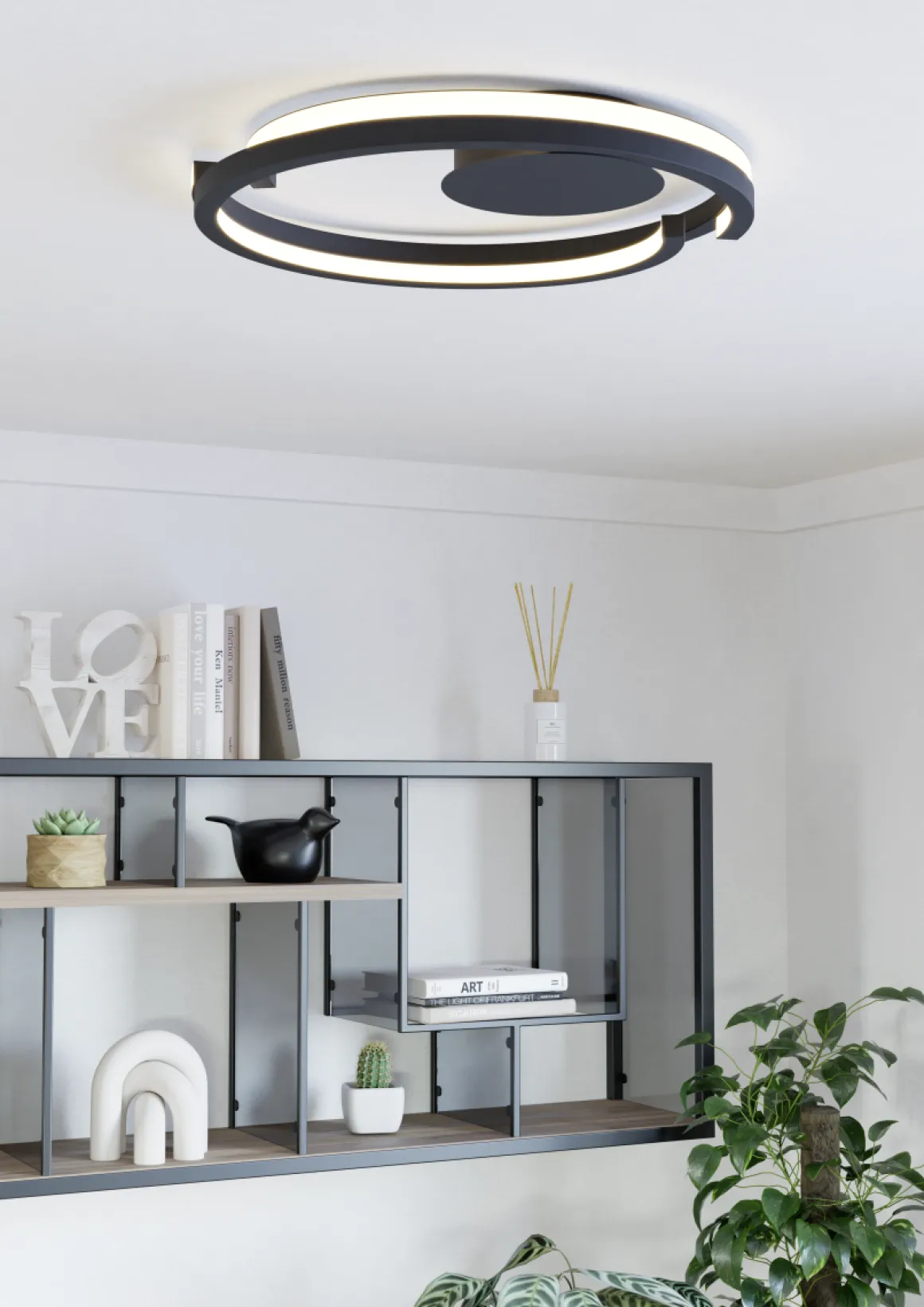 EGLO LED Deckenlampe Mezzomonte Schwarz