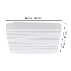 EGLO LED Deckenleuchte Ferentino 28 x 28 cm