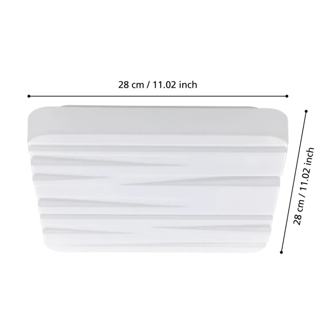 EGLO LED Deckenleuchte Ferentino 28 x 28 cm