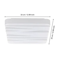 EGLO LED Deckenleuchte Ferentino 33 x 33 cm