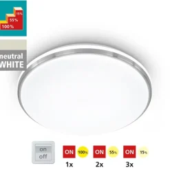 EGLO LED Deckenleuchte Marunella Silber