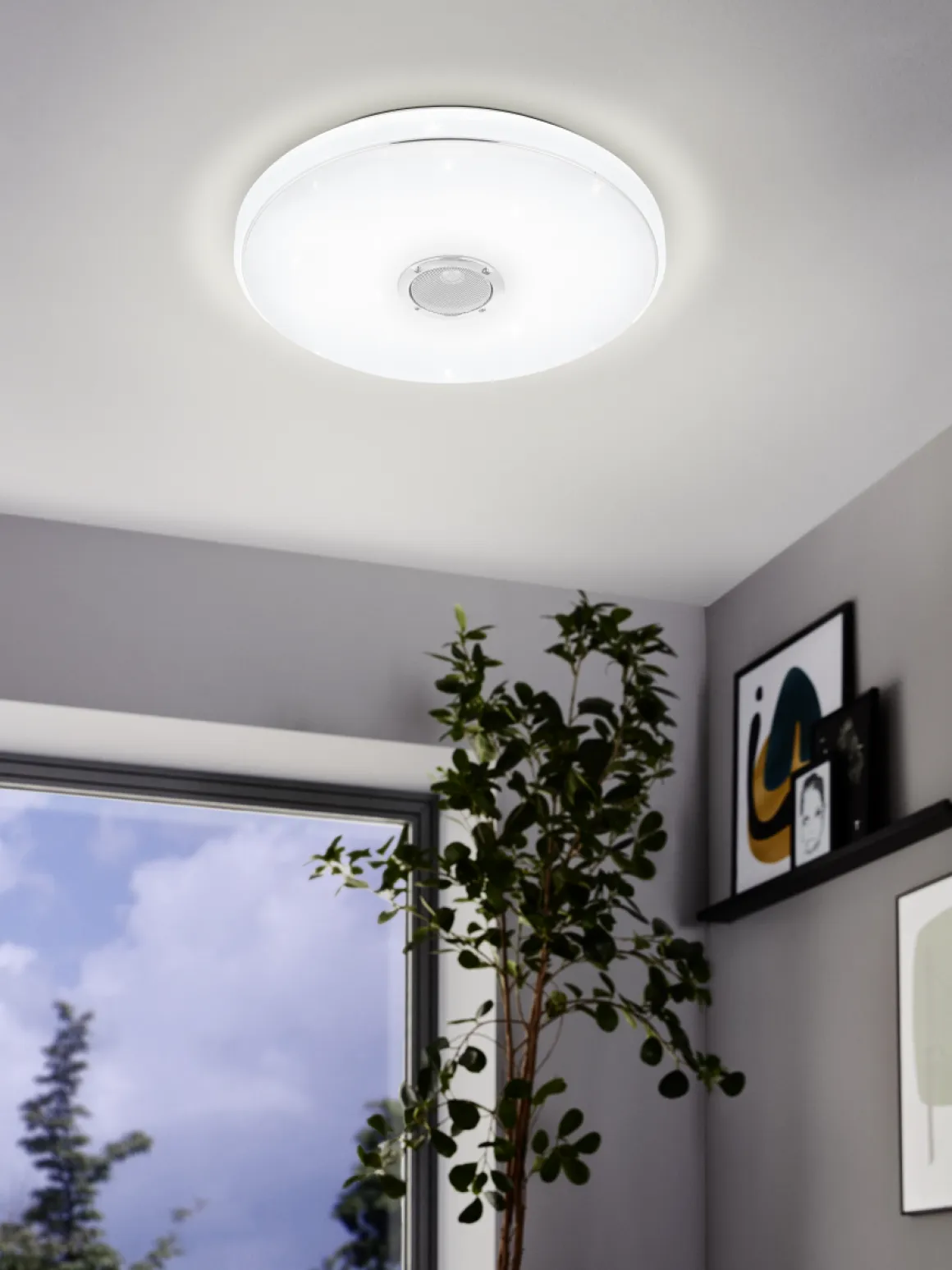 EGLO LED Deckenleuchte Milazzo Weiß
