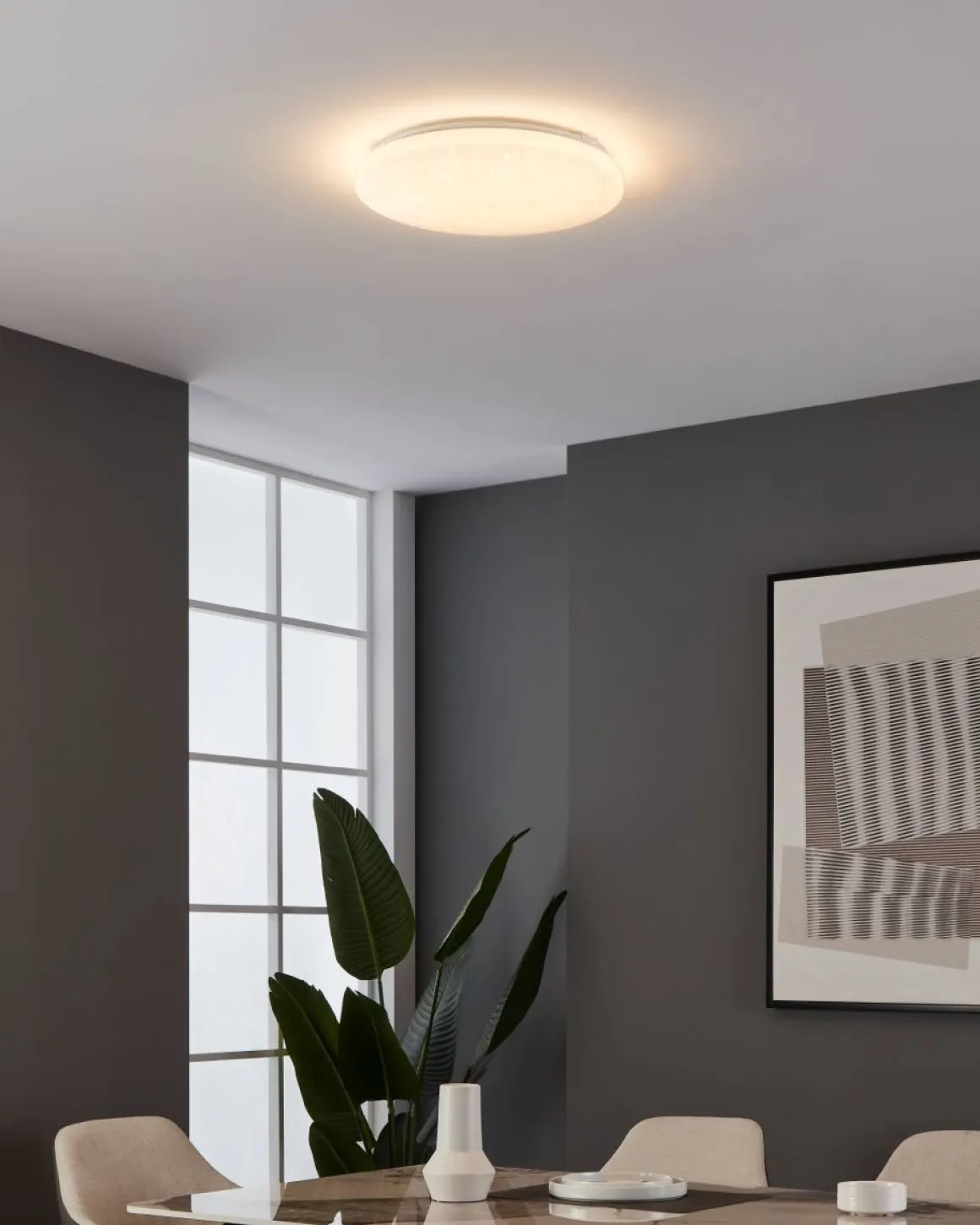 EGLO LED Deckenleuchte Rende Weiß Ø 38 cm