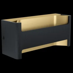 EGLO LED Wandleuchte Feloniche Schwarz Gold