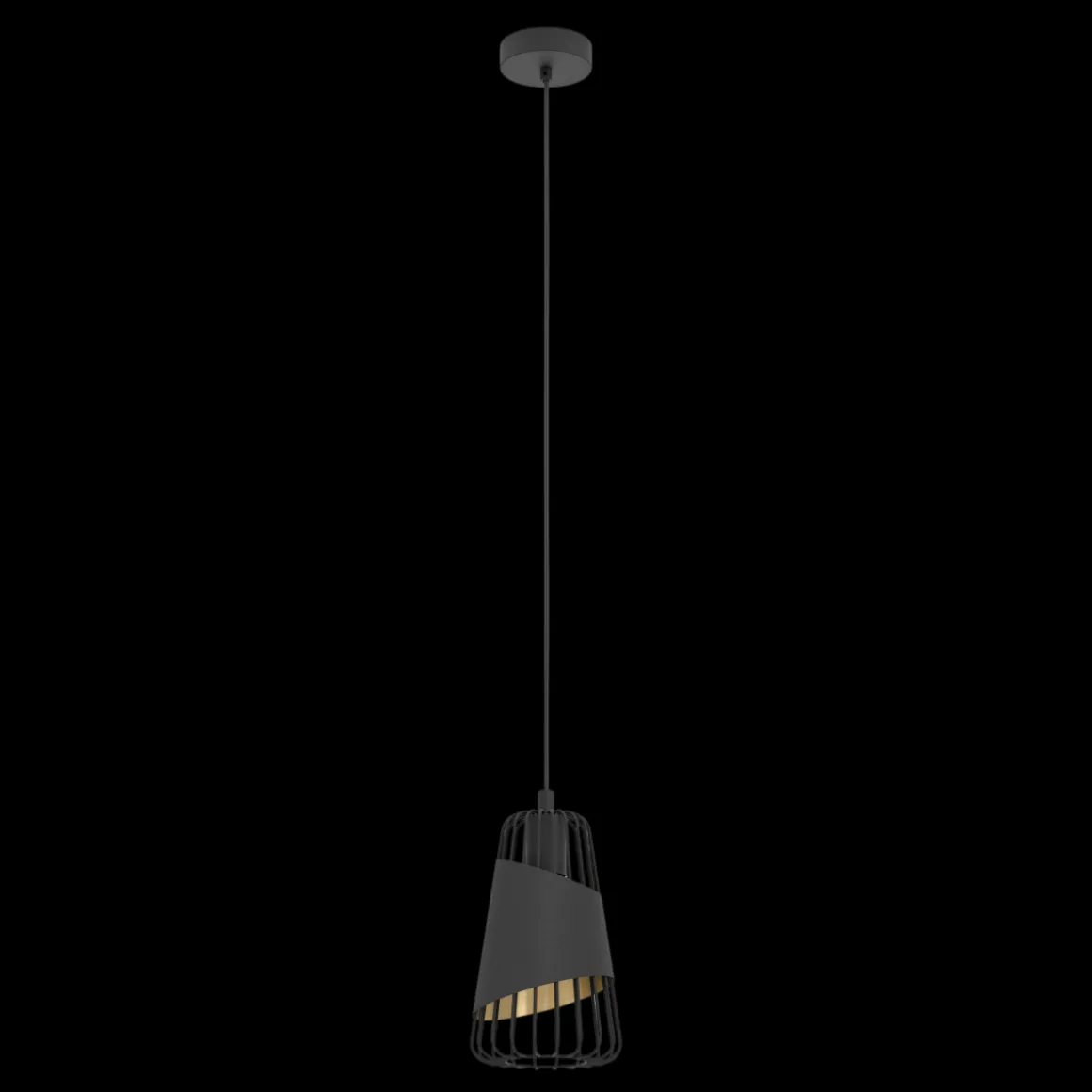 EGLO Pendelleuchte Austell Schwarz 16,5 cm