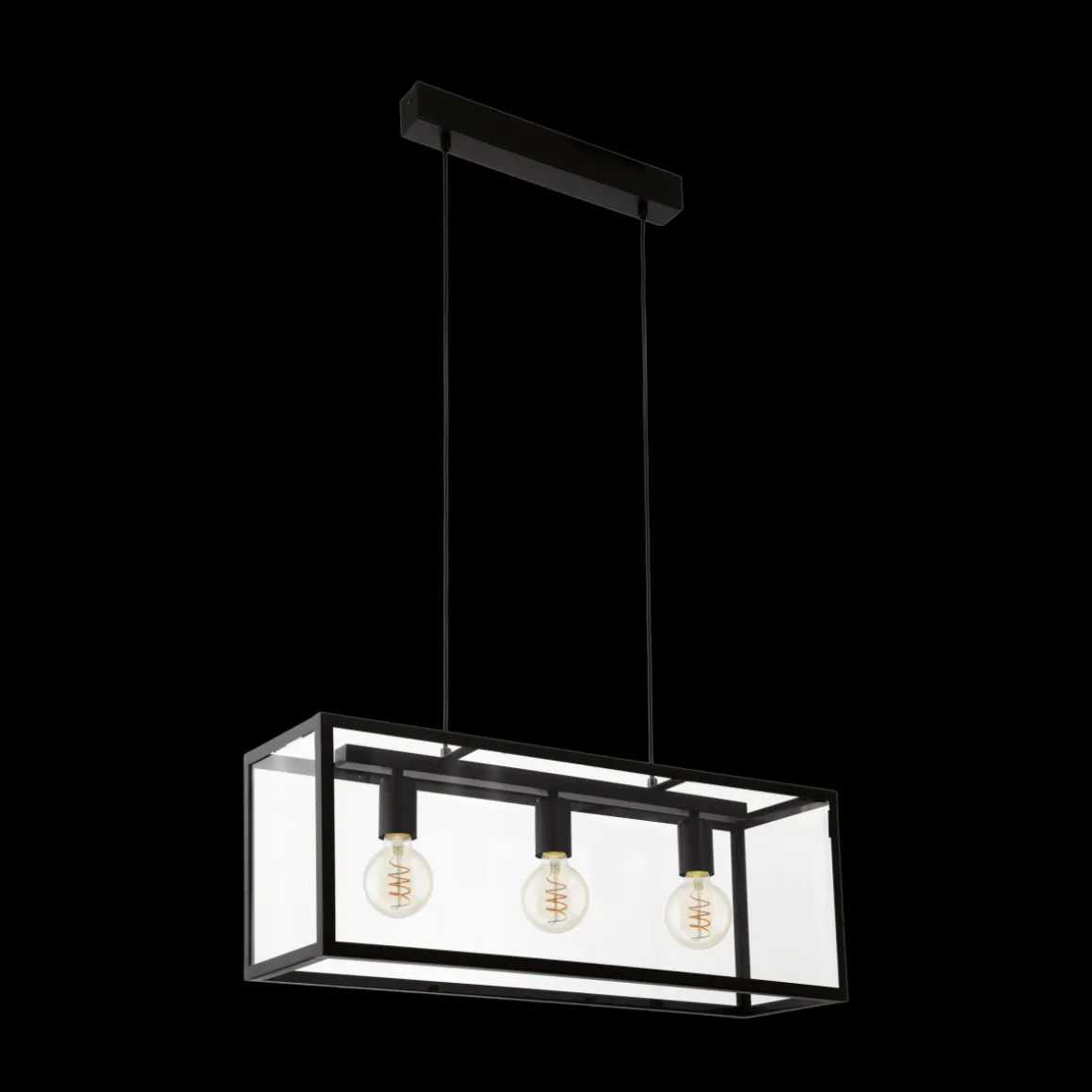 EGLO Pendelleuchte Charterhouse Schwarz