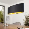 EGLO Pendelleuchte Maserlo Schwarz-Gold 78 cm
