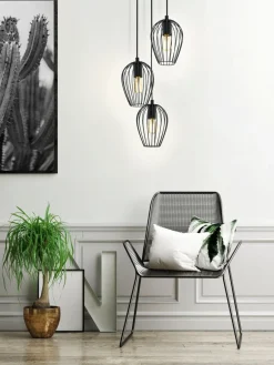 EGLO Pendelleuchte Newtown Schwarz