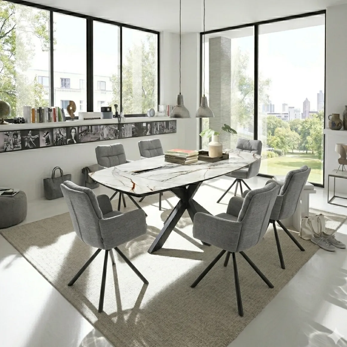 Esstisch Como Marmoroptik