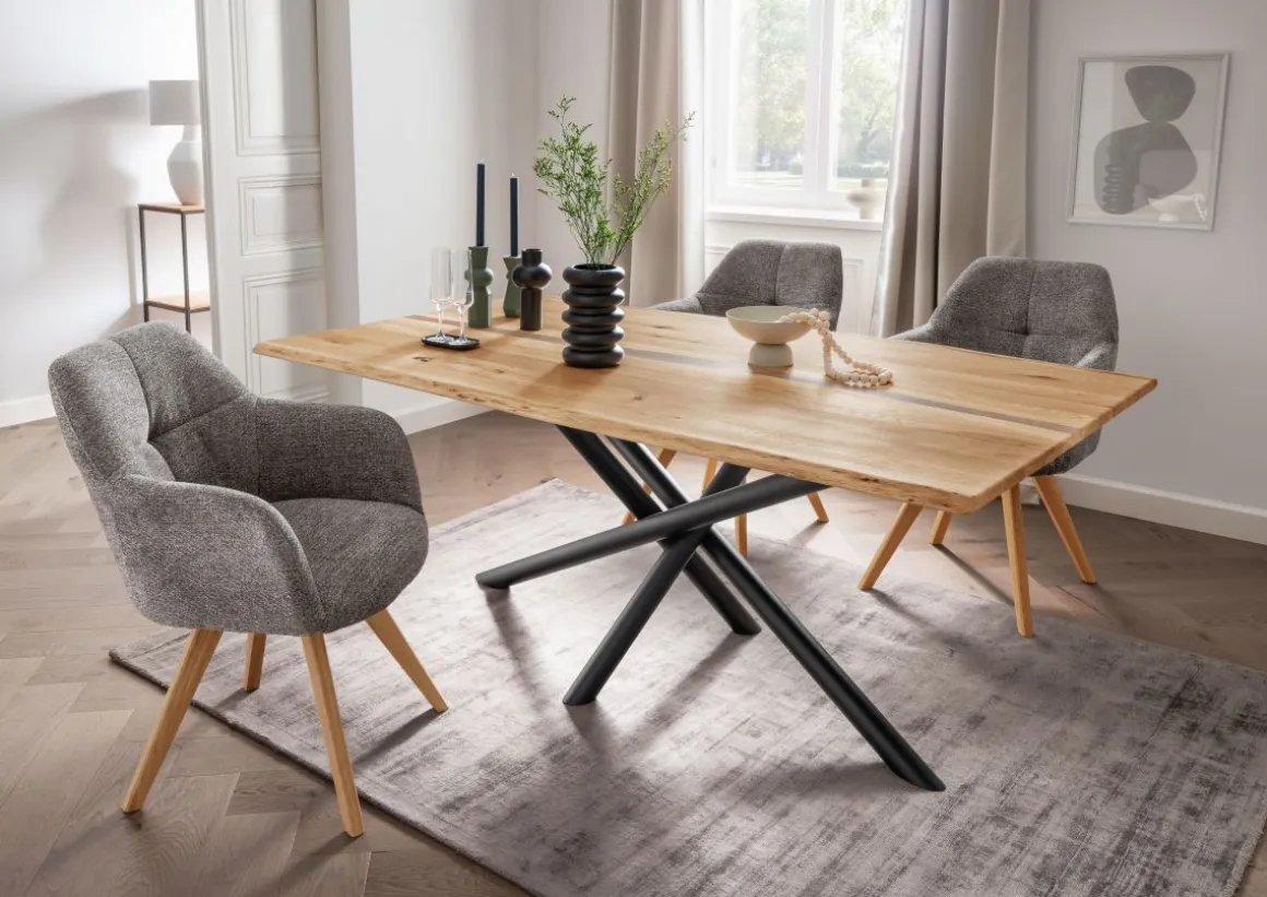 Esstisch TI-0653 Wildeiche massiv