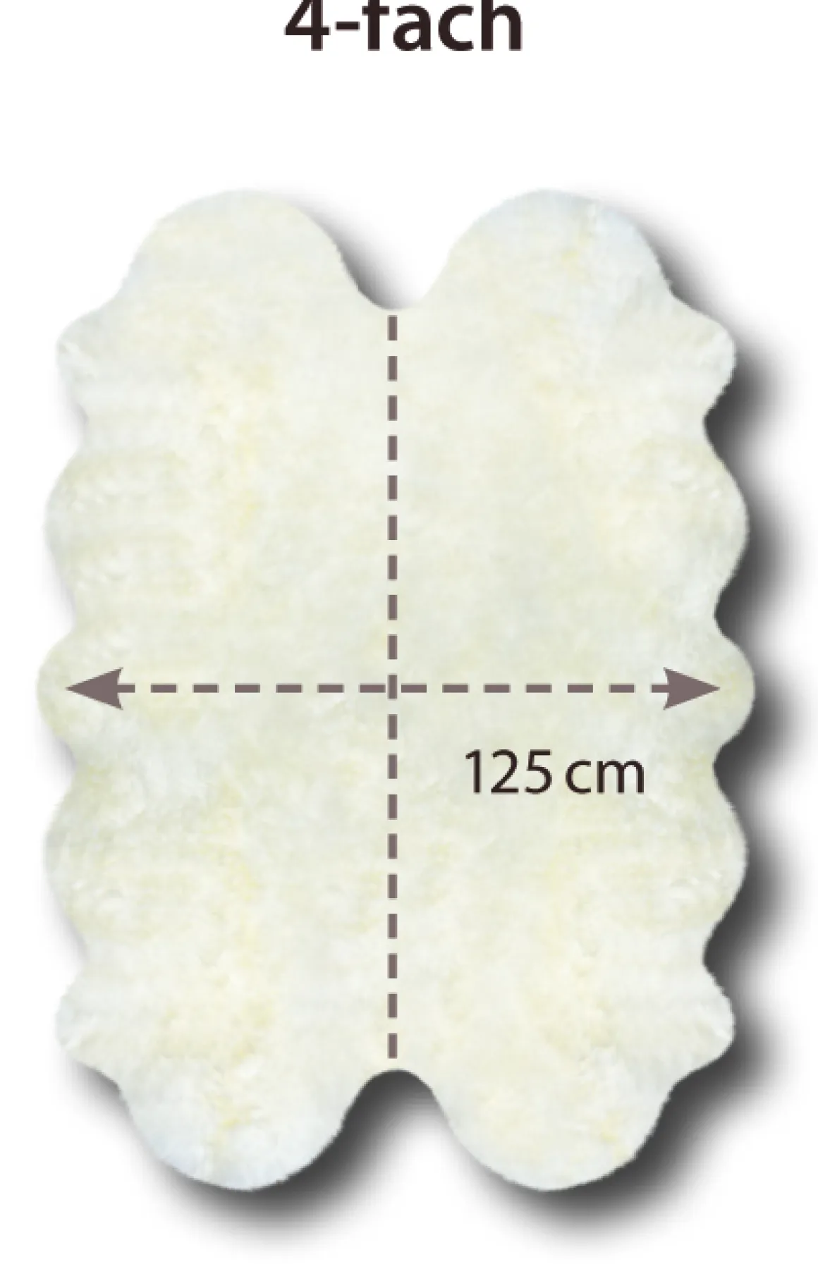 Fellteppich 125 x 185 cm