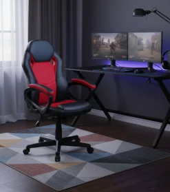 FEMO Gamingstuhl Schwarz Rot