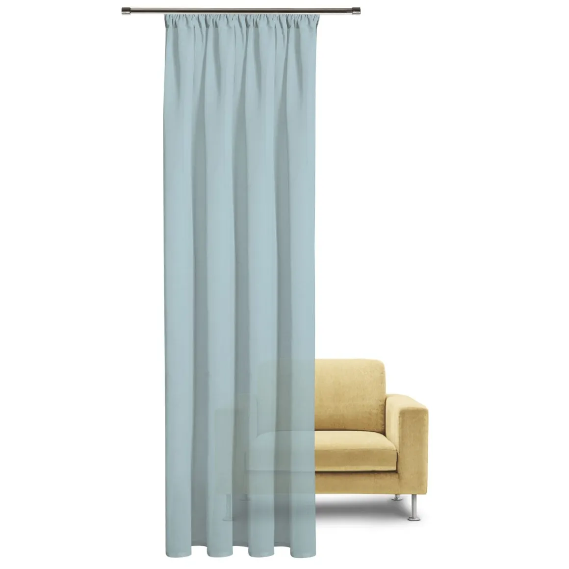 Fertigschal 100% Bio-Baumwolle Grau 140 x 245 cm
